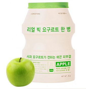 фото a'pieu маска для лица тканевая йогуртная яблоко  - real big yogurt one bottle  (apple), 21 р. beauty
