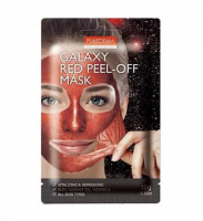фото purederm маска-пленка очищающая красная - galaxy red peel-off mask бьюти сизон