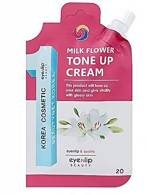 фотоEYENLIP Крем для лица осветляющий - Milk Flower Tone Up Cream 20гр бьюти сизон