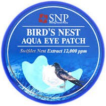 фотоSNP Гидрогелевые патчи с экстрактом ласточкиного гнезда  Bird's Nest  Aqua Eye Patch бьюти сизон