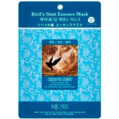 фото mijin маска тканевая ласточкино гнездо - bird`s nest essence mask 23гр beauty