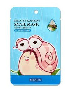 MILATTE Маска на тканевой основе  с муцином улитки- Fashion Snail Mask Sheet 21 гр