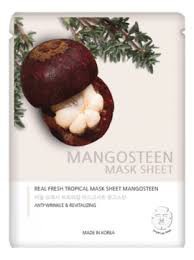 Jungnani Маска тканевая с экстрактом Мангостина - Real Fresh Tropical Mask Mangosteen 25ml