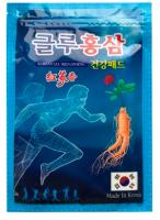 фото korean обезболивающий пластырь с красным женьшенем и глюкозамином glu red ginseng бьюти сизон
