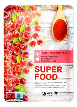 EYENLIP Маска на тканевой основе с экстрактом терпкой вишни Super Food Mask Tart Cherry