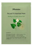фото jmsolution тканевая маска с экстрактом гуттуинии releaf fit heartleaf mask бьюти сизон