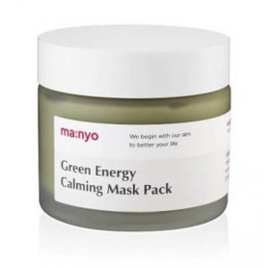 фото manyo успокаивающая маска для лица - manyo green energy calming pack  75 ml beauty