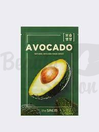 The SAEM Маска тканевая с экстрактом авокадо - New Natural Avocado Mask Sheet 21мл