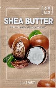 The SAEM Маска тканевая с экстрактом масла ши -  NEW Natural Shea Butter Mask Sheet 21мл