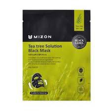 фото mizon тканевая маска с чайным деревом - tea tree solution black mask 25 gr beauty