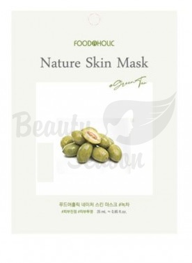 фото foodaholic маска для лица с экстрактом оливы nature skin mask olive beauty