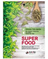 EYENLIP Маска для лица тканевая Зеленый Чай - Super Food Green Tea Mask 23мл