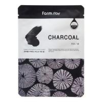 FARMSTAY Маска для лица c углем - VISIBLE DIFFERENCE MASK SHEET CHARCOAL