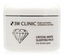 фото 3w clinic маска для лица ночная осветляющая crystal white sleeping pack бьюти сизон