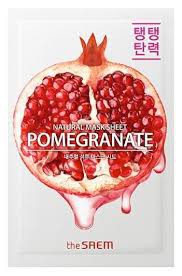 The SAEM Маска тканевая с экстрактом граната - NEW Natural Pomegranate Mask Sheet 21мл