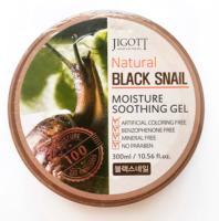 фото jigott гель для лица и тела с муцином улитки natural black snail moisture soothing gel бьюти сизон