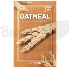 фото the saem маска тканевая с экстрактом овсянки - new natural oatmeal mask sheet 21мл beauty