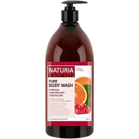 фото evas гель для душа клюква / апельсин - naturia pure body wash (cranberry & orange), 750 мл бьюти сизон