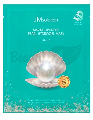 фото jmsolution гидрогелевая маска с экстрактом жемчуга marine luminous pearl hydrogel mask  beauty