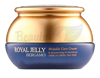 фотоBERGAMO Омолаживающий питательный крем с маточным молочком Royal Jelly Wrinkle Care Cream бьюти сизон