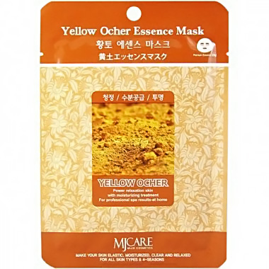 MIJIN Маска тканевая охра - Yellow Ocher Essence Mask 23гр
