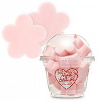 фото etude house спондж для нанесения макияжа в форме цветка - cherry blossom meringue puff heart blossom бьюти сизон