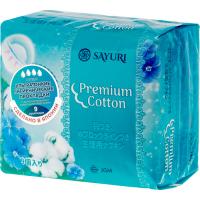 фото sayuri  прокладки гигиенические premium cotton супер (4 капли) (24 см), 9 шт бьюти сизон