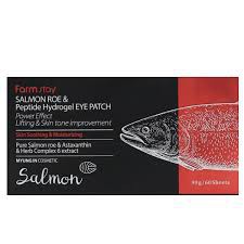 фотоFARMSTAY Патчи с икрой лосося и пептидами  Salmon Roe & Peptid Hydrogel Eye Patch 60 шт бьюти сизон