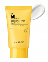 фото The SAEM Крем легкий солнцезащитный - Eco Earth Power Light Sun Cream SPF50+ PA+++  50gr уход за кожей