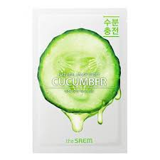 фото the saem маска тканевая с экстрактом огурца - new natural cucumber mask sheet 21мл beauty