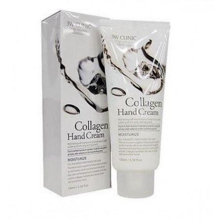3W CLINIC Крем для рук увлажняющий  увлажняющий с Коллагеном - Collagen Hand Cream