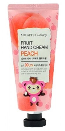 MILATTE Крем для рук Персик - Fashiony Fruit Hand Cream Peach 60 гр