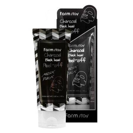 FarmStay  Маска-пленка с углем Charcoal Black Head Peel-off Mask Pack, 100g