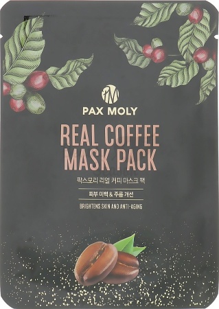 PAX MOLY Тканевая маска Кофе Real Coffee Mask Pack