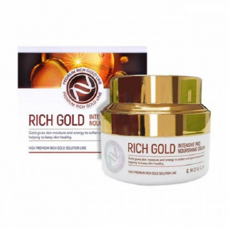 фотоENOUGH Крем для лица  c золотом - Rich Gold Intensive Pro Nourishing Cream, 50 мл бьюти сизон