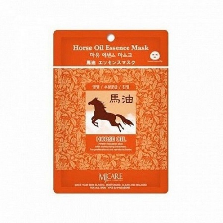 фото mijin маска тканевая конский жир - horse oil essence mask 23гр beauty