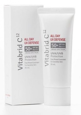 Vitabrid C12 Солнцезащитный крем  -  All Day UV Defense SPF50+/ PA++++