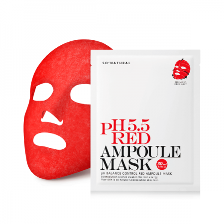 So natural Слабокислотная восстанавливающая маска - 5.5 RED Ampoule Mask