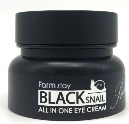 фотоFARMSTAY Крем для век с экстрактом чёрной улитки - Black Snail All in One Eye Cream 50ml бьюти сизон