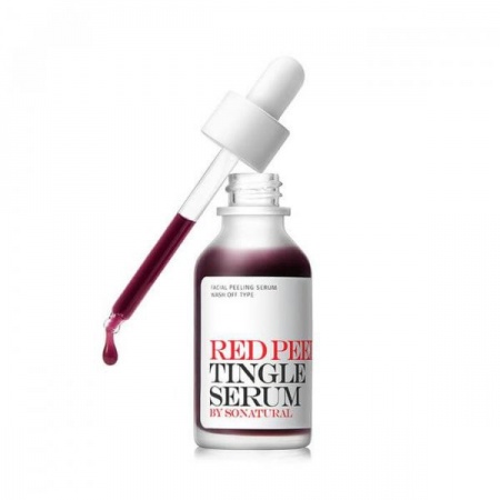 фотоSo Natural Очищающая сыворотка - пилинг - Red Peel Tingle Serum 35 ml бьюти сизон