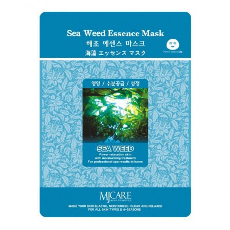 MIJIN Маска тканевая Mорские водоросли - Sea Weed Essence Mask 23гр