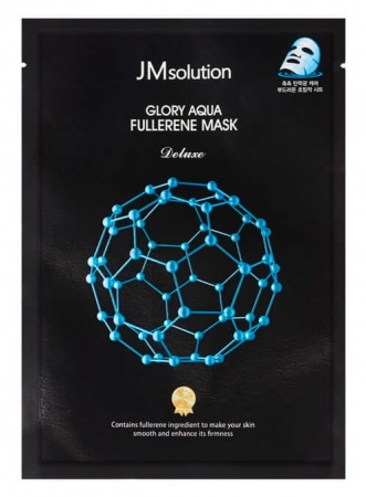 фото jmsolution маска для лица с фуллереном и пептидами для гладкости кожи glory aqua fullerene mask beauty