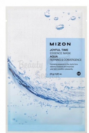 фото mizon тканевая маска с морской водой joyful time essence mask aqua hydration & vitality beauty
