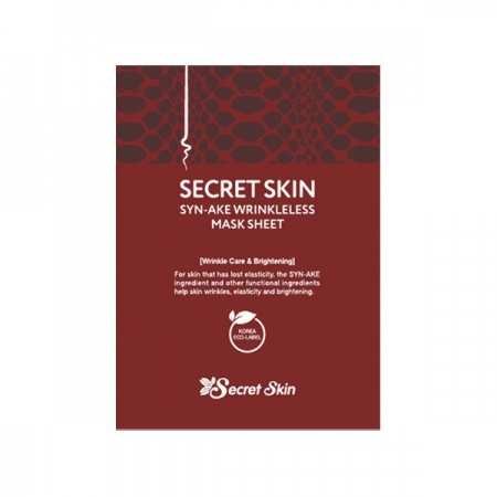 SECRET SKIN Тканевая маска со змеиным ядом - Syn-ake Wrinkleless Mask Sheet