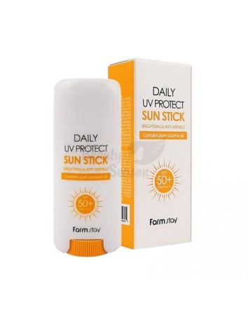 FARMSTAY Солнцезащитный стик для всех типов кожи SPF50+ PA++++ Daily UV Protect Sun Stick 