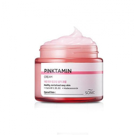 фотоSCINIC Увлажняющий крем с лифтинг - эффектом - Pinktamin Cream 80ml бьюти сизон
