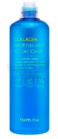 FARMSTAY Тонер – Бустер с Коллагеном - Collagen Water Full Moist All-Day Toner,500мл