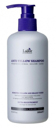 LA'DOR  Шампунь оттеночный против желтизны волос - Anti Yellow Shampoo, 300мл