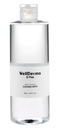 фото wellderma жидкость для снятия макияжа g plus moisturizing cleansing water уход