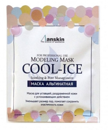 ANSKIN Original Маска альгинатная охлаждающий успокаивающий эффект - Cool-Ice Modeling Mask (саше)